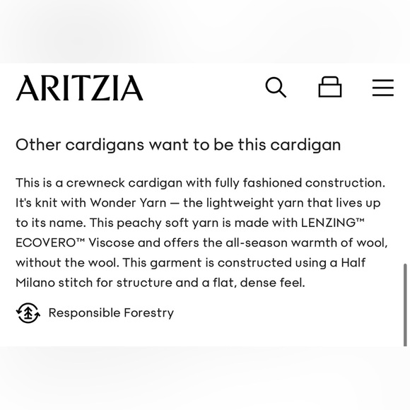 Aritzia Babaton Approach Cardigan in Light Birch/Black Size Small - Picture 8 of 13